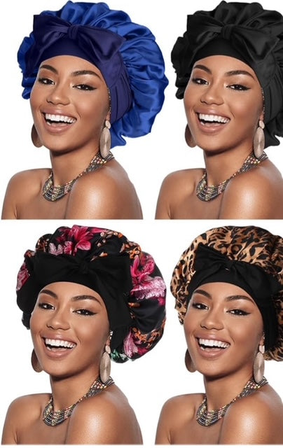 Bee Sleepy - Satin Tie Bonnet